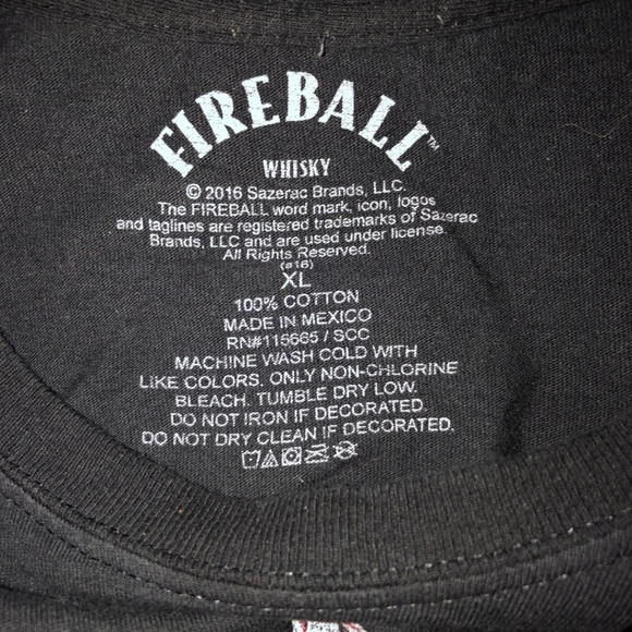 Vintage Fireball Whiskey tee - Picture 3 of 3